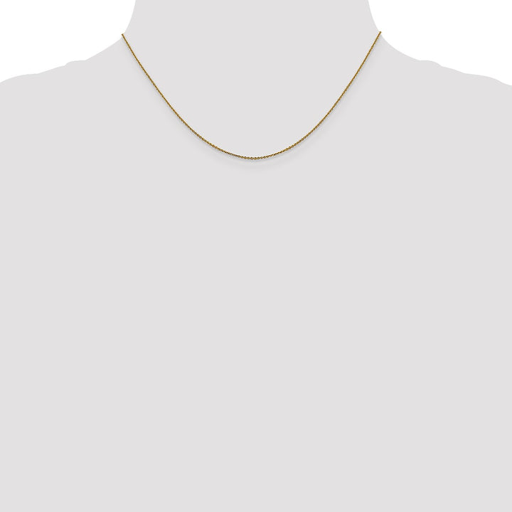 Gold 1mm Cable Chain, 16"