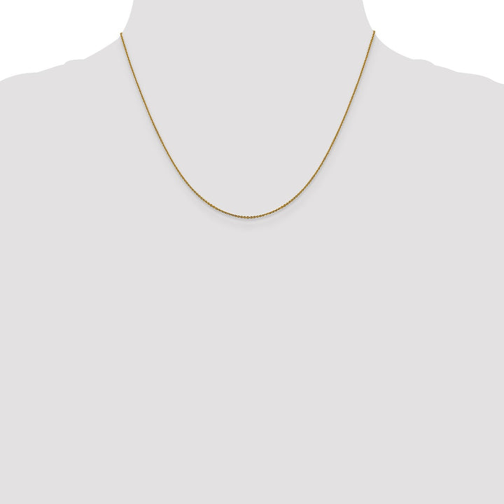 Gold 1mm Cable Chain, 18"