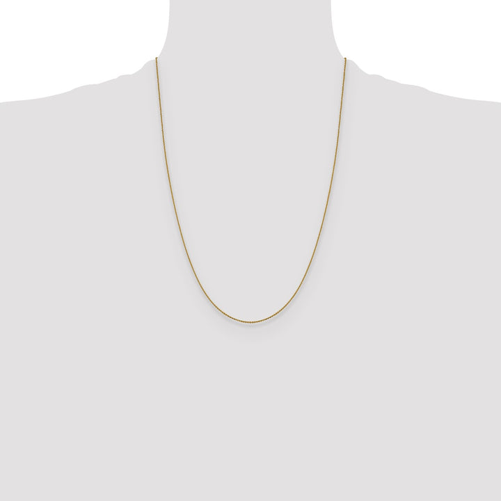Gold 1mm Cable Chain, 24"