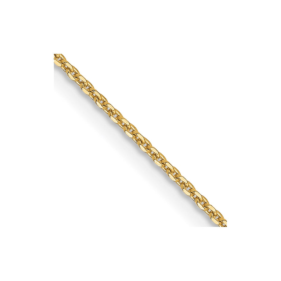Gold 1mm Cable Chain, 18