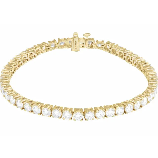 14K Gold Classic Diamond Tennis Bracelet - View 1