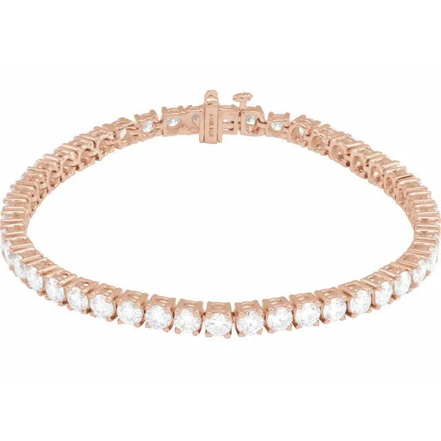 14K Gold Classic Diamond Tennis Bracelet - View 2