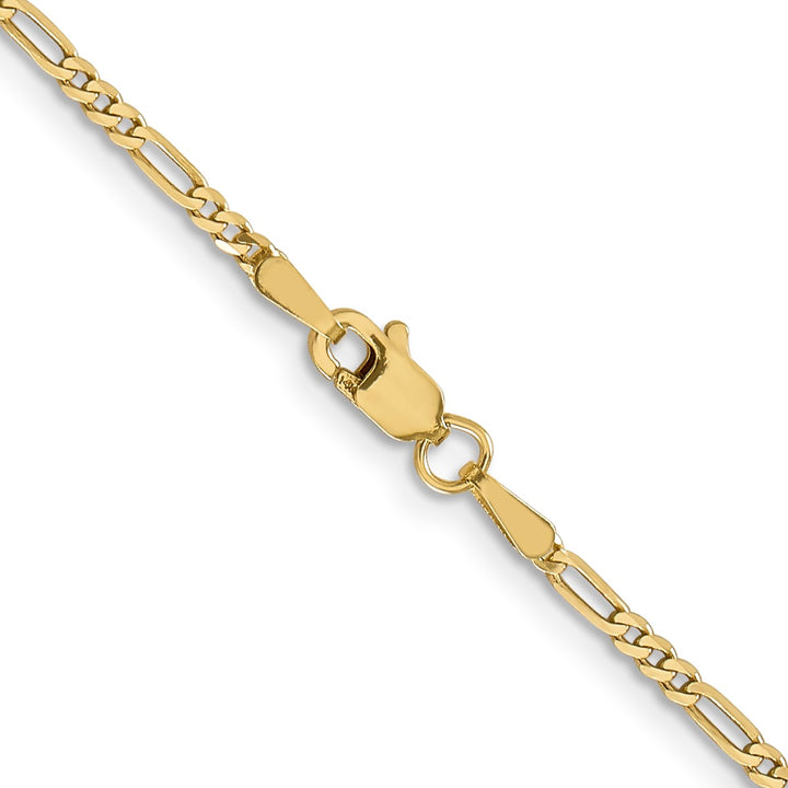 Gold 1.8mm Figaro Chain, 24"