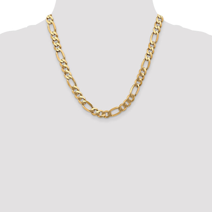 Gold 8.75mm Figaro Chain, 20"