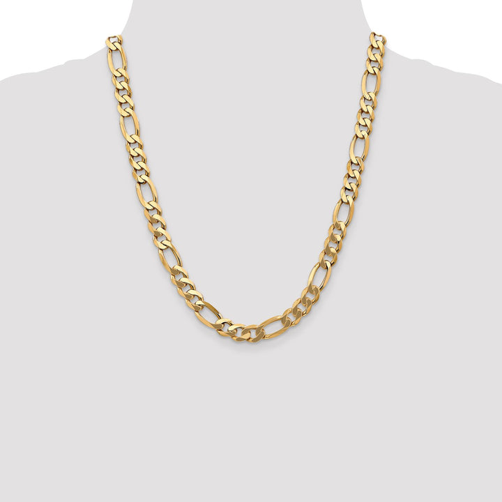 Gold 8.75mm Figaro Chain, 22"