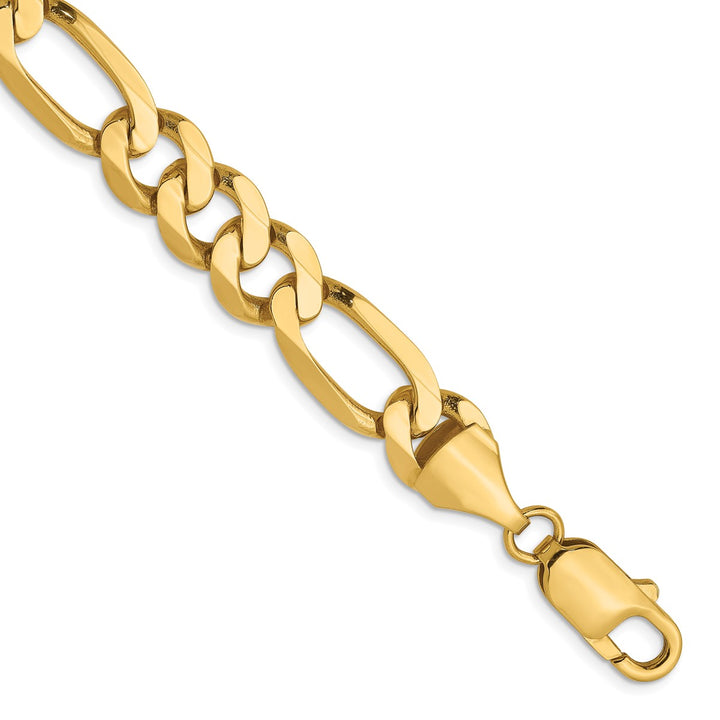 Gold 8.75mm Figaro Chain, 9"