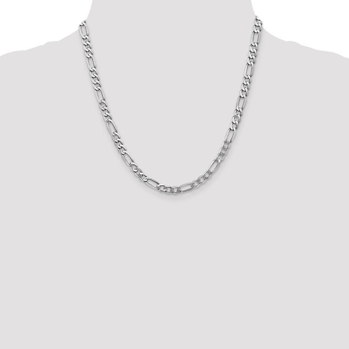 Gold 5.5mm Figaro Chain, 20"
