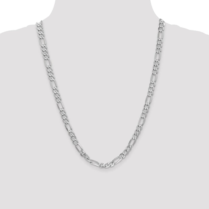 Gold 6mm Figaro Chain, 24"