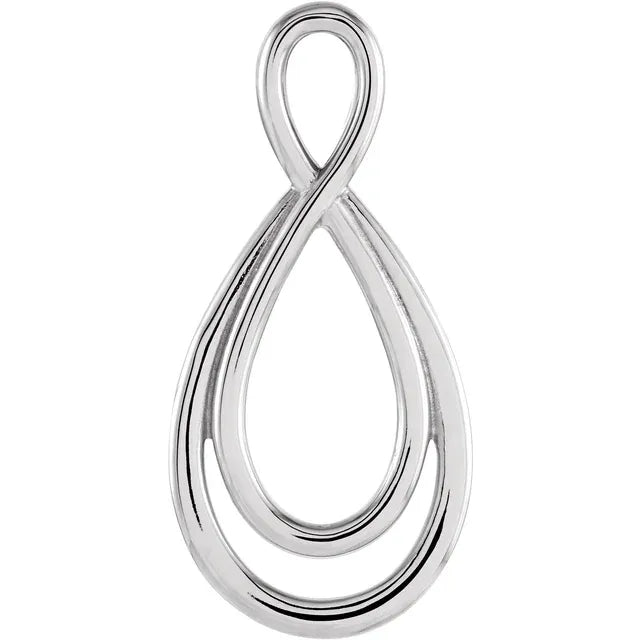 14K Gold Infinity Pendant Charm