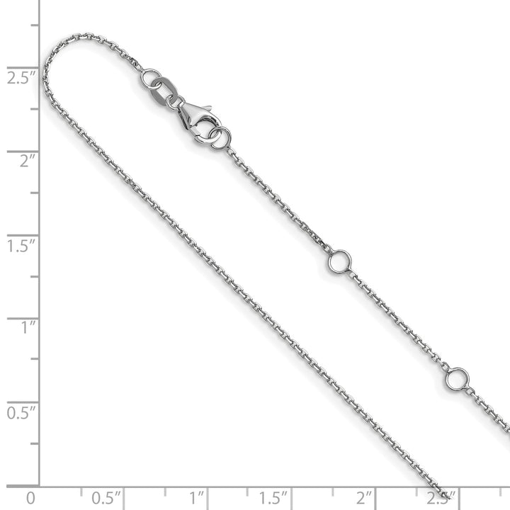 Gold 1.1mm Rolo Chain, 16"