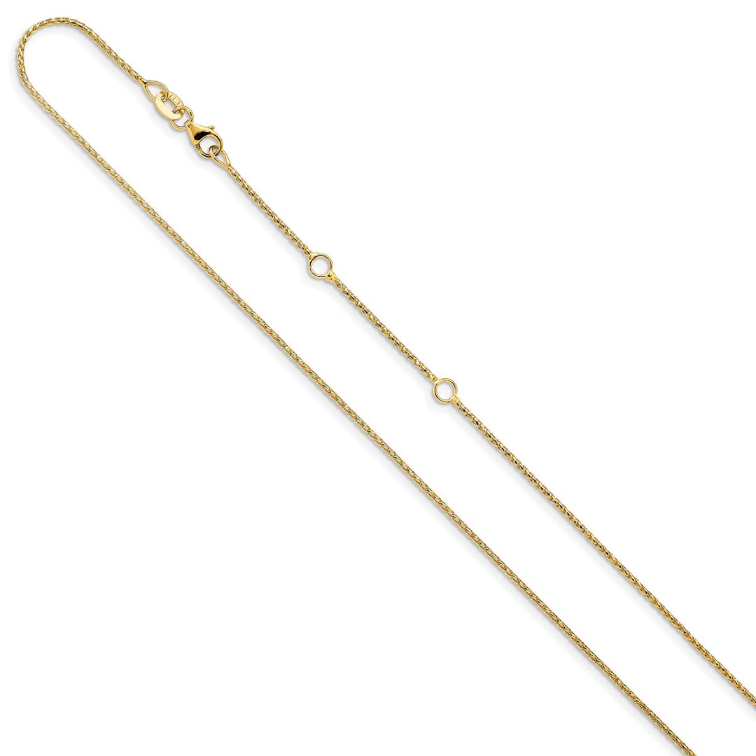 Gold 1mm Franco Chain, 16