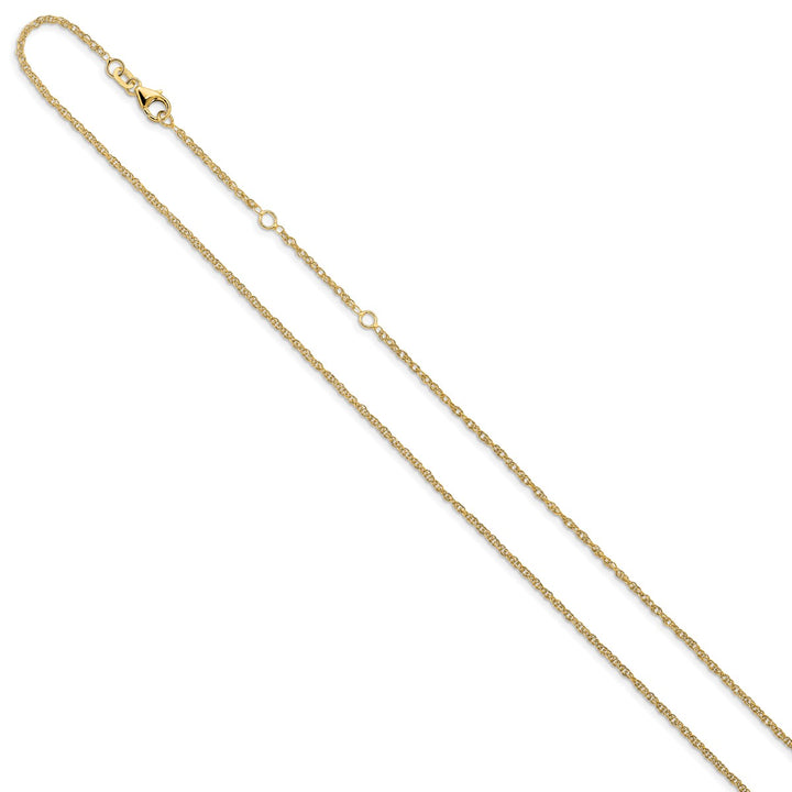 Gold 1.5mm Rope Chain, 16"