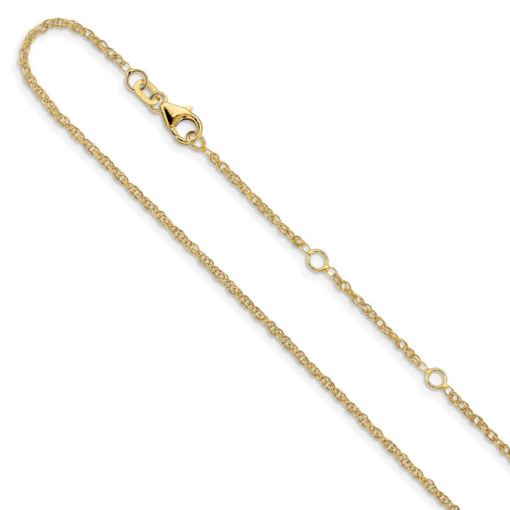 Gold 1.5mm Rope Chain, 16"