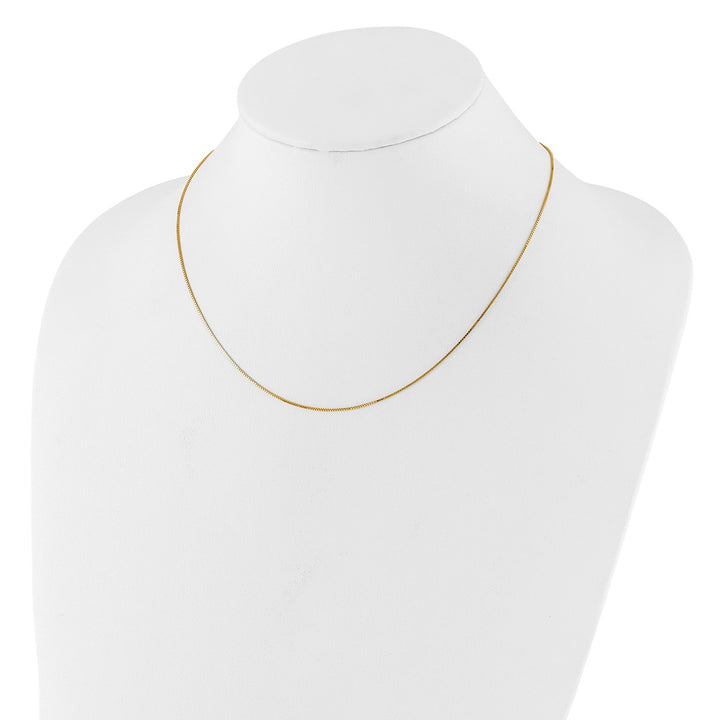 Gold 0.7mm Box Chain, 16"