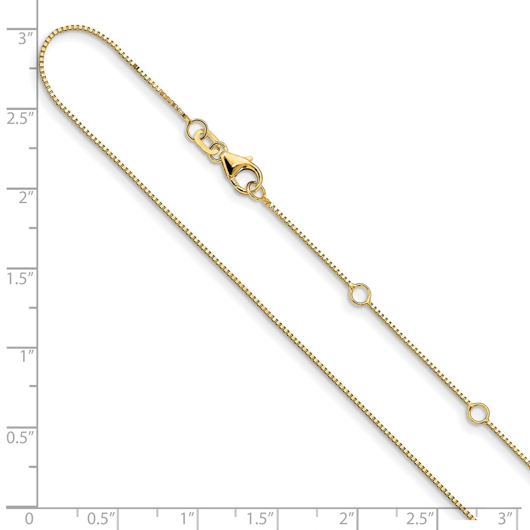 Gold 0.7mm Box Chain, 16