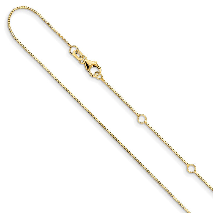 Gold 0.7mm Box Chain, 16"