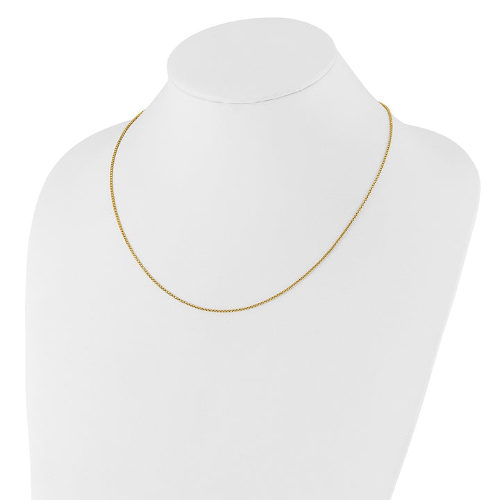 Gold 1.35mm Box Chain, 22"