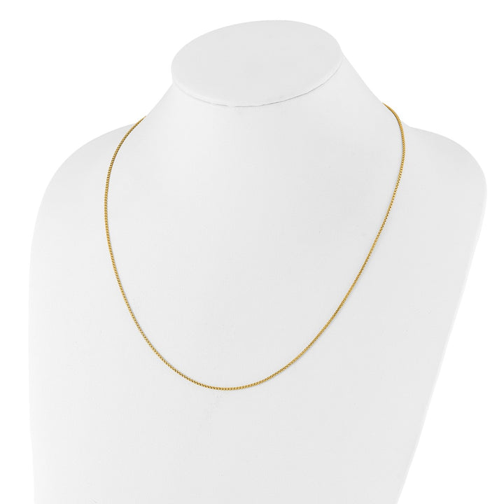Gold 1.35mm Box Chain, 22"
