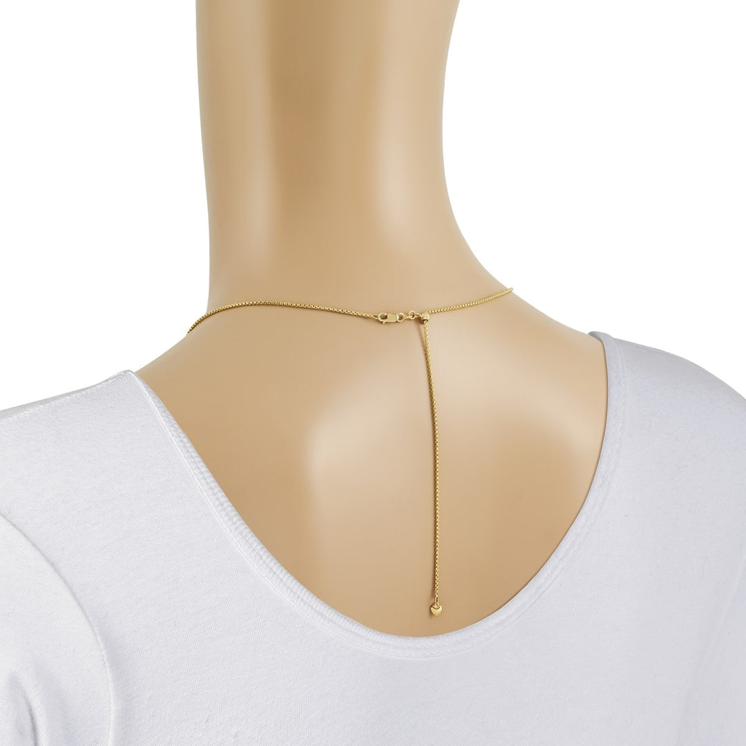 Gold 1.35mm Box Chain, 22