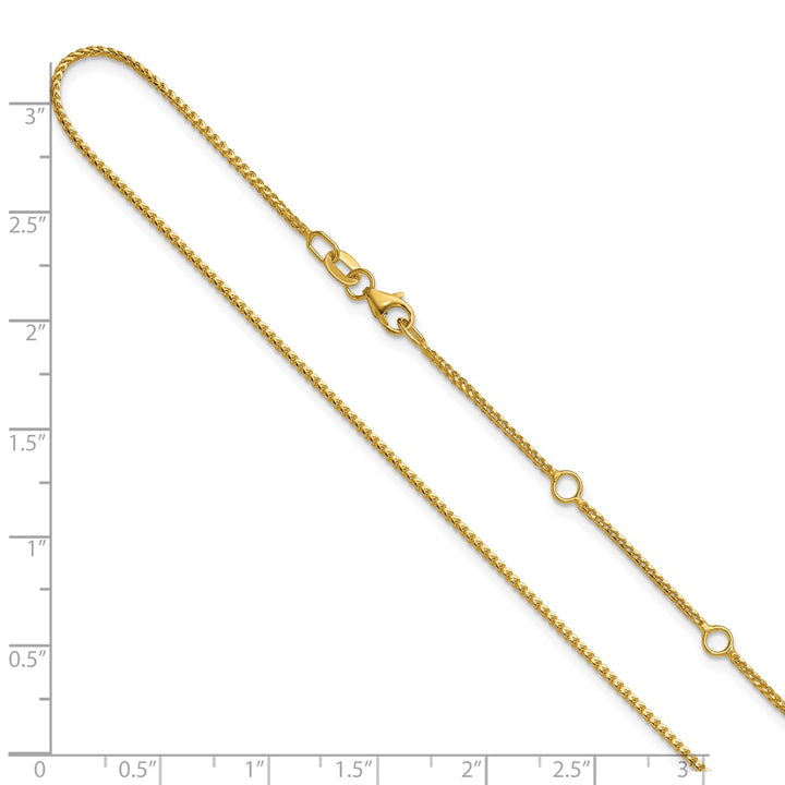 Gold 1.1mm Franco Chain, 16"