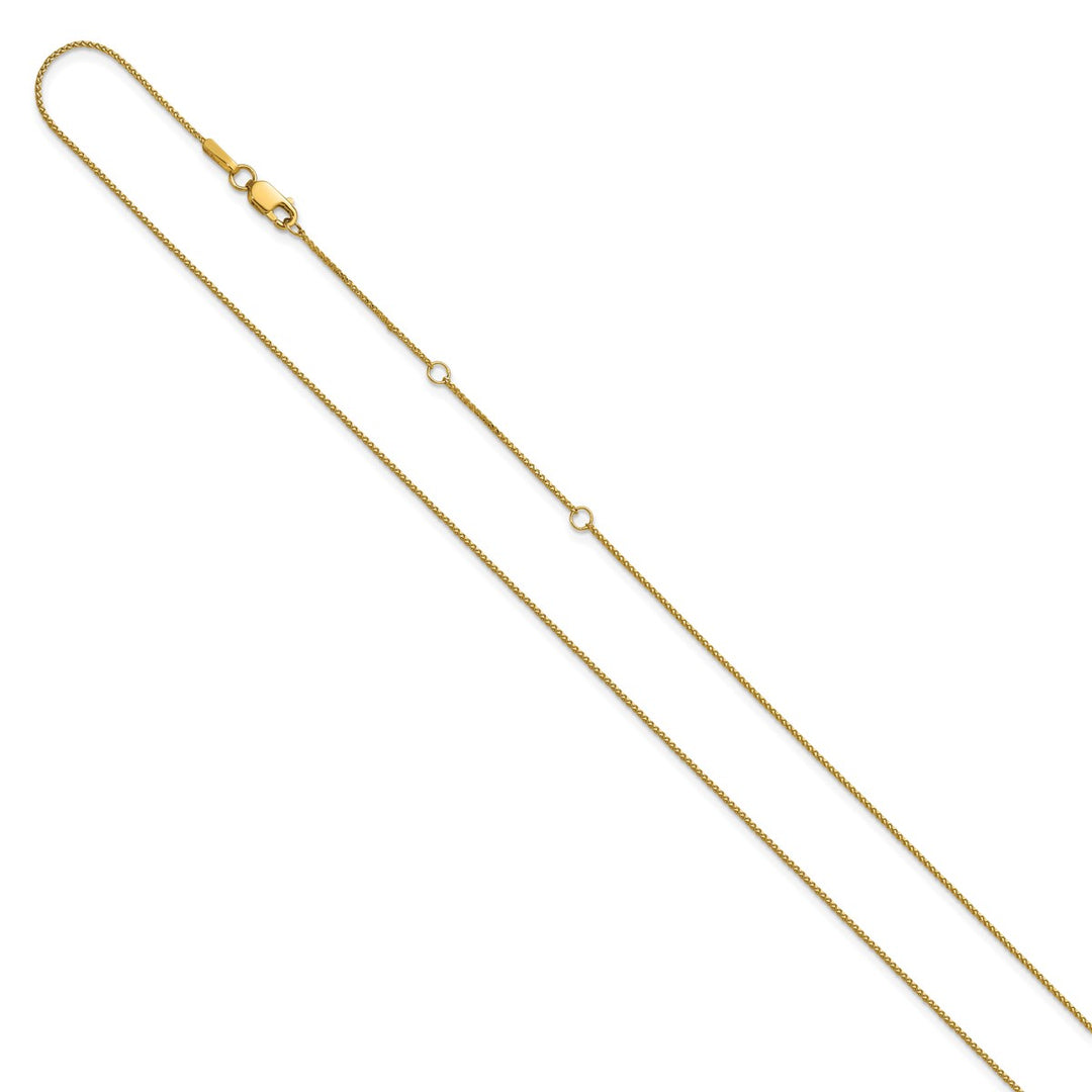 Gold 0.65mm Spiga (Wheat) Chain, 16