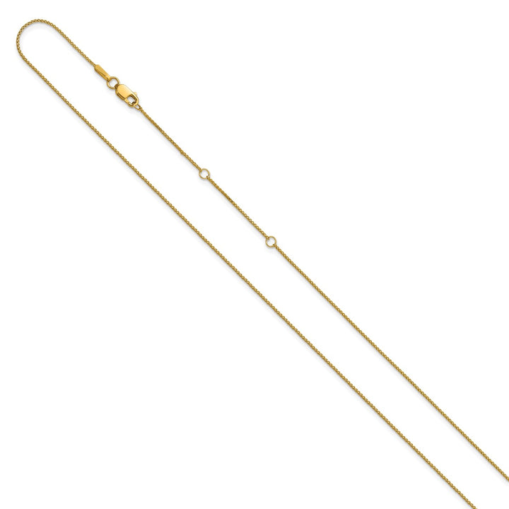 Gold 0.65mm Spiga (Wheat) Chain, 16"