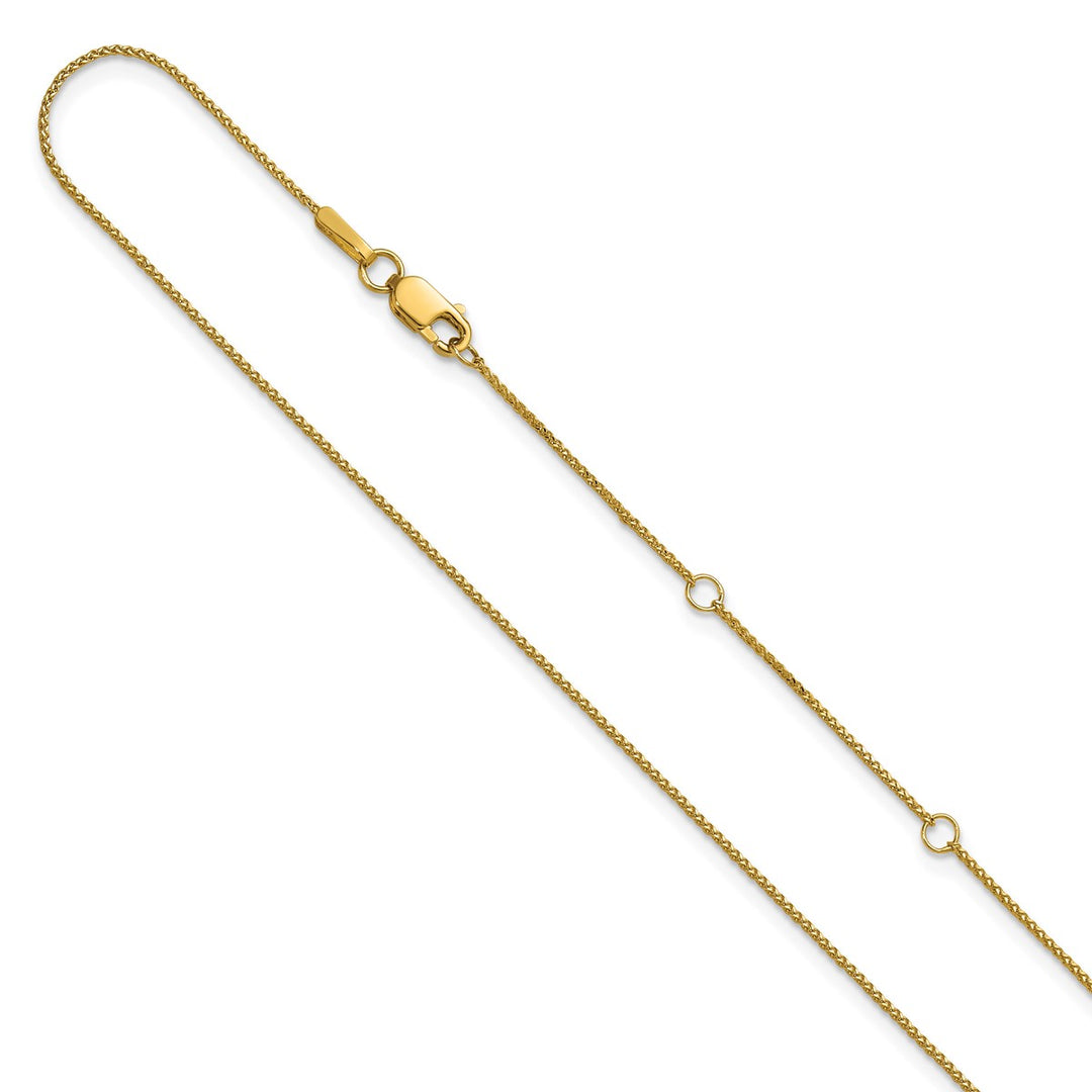 Gold 0.65mm Spiga (Wheat) Chain, 16"