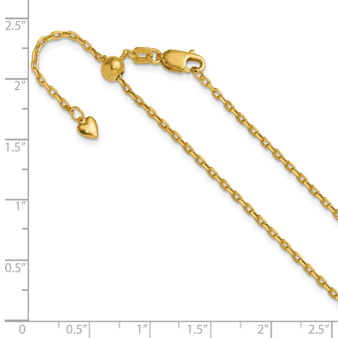 Gold 1.65mm Cable Chain, 30
