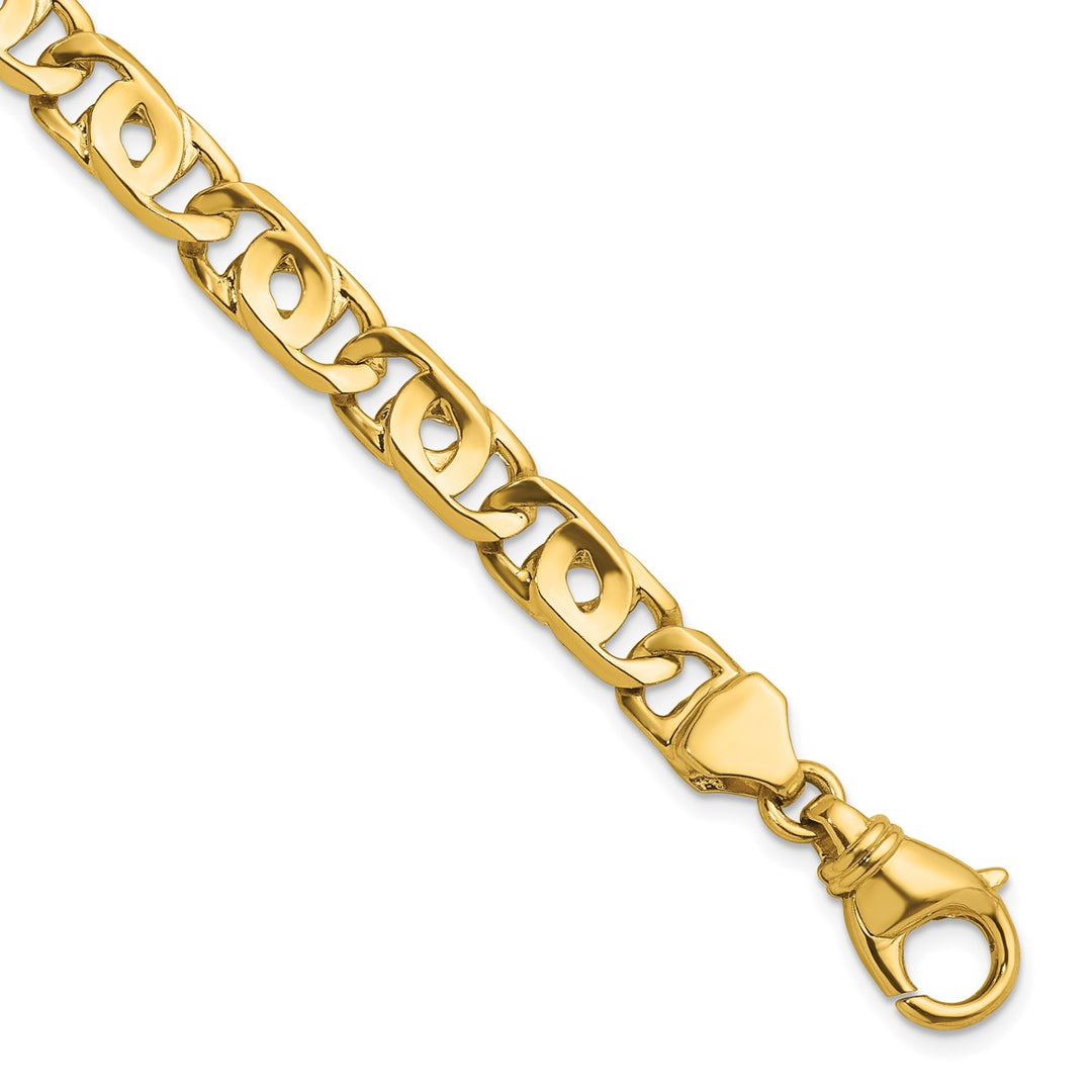 Gold 8.1mm Open Link Chain, 8"