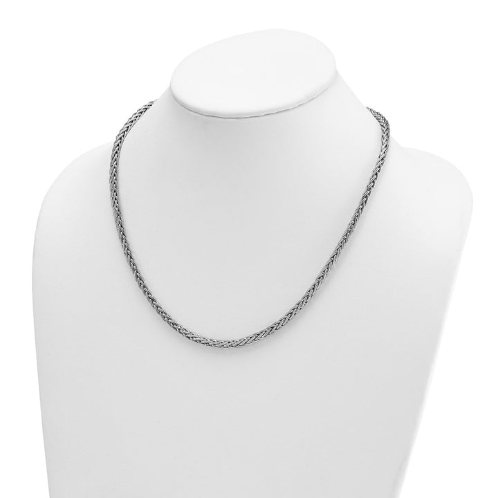 Gold 4.1mm Spiga (Wheat) Chain, 20"