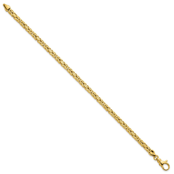 Gold 4mm Byzantine Chain, 8.5"