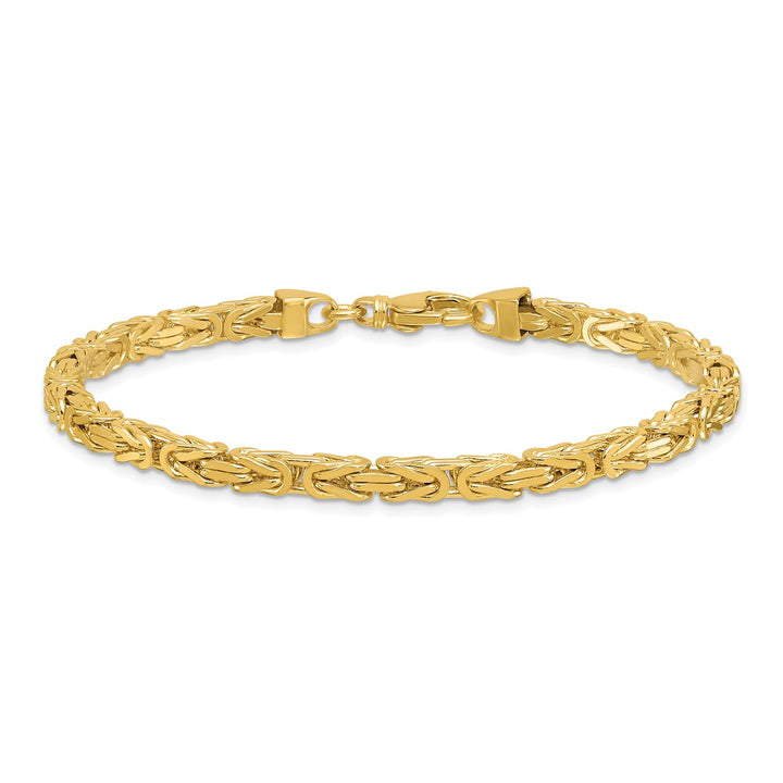 Gold 4mm Byzantine Chain, 8.5"