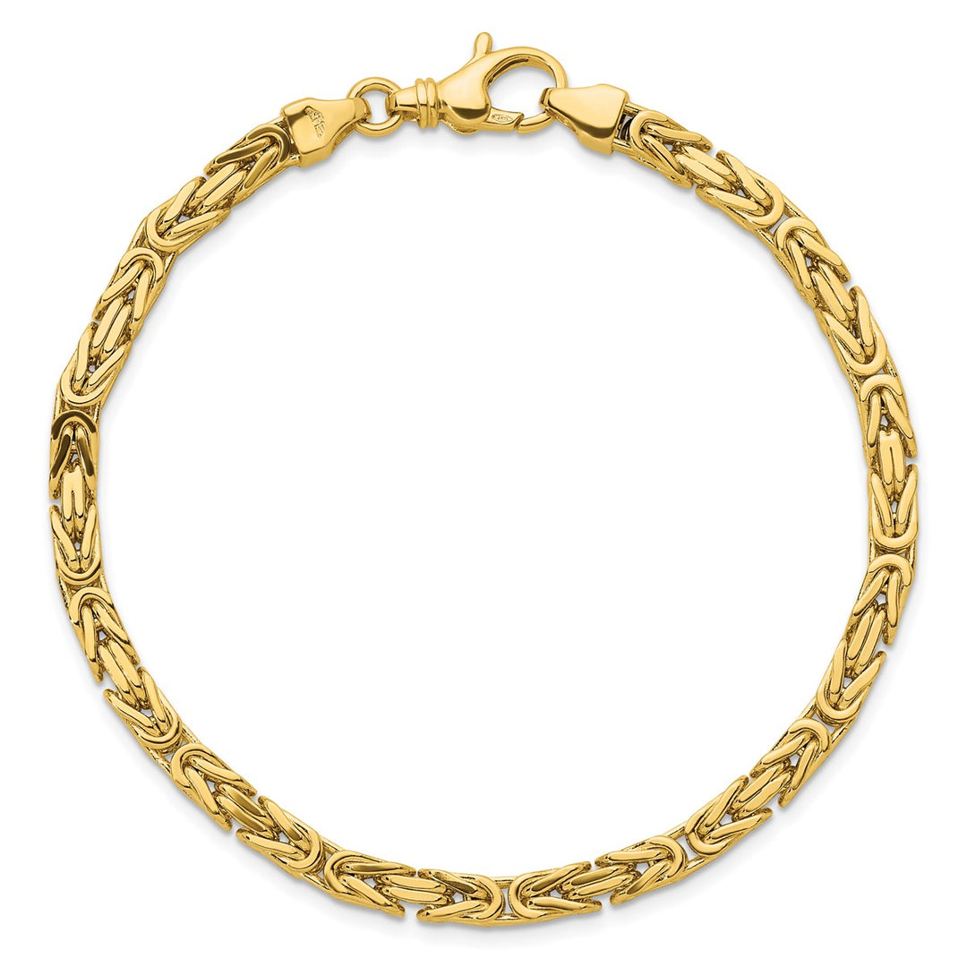 Gold 4mm Byzantine Chain, 8.5