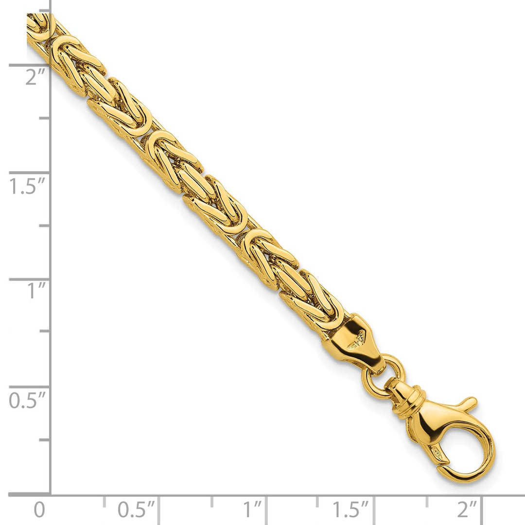 Gold 4mm Byzantine Chain, 8.5