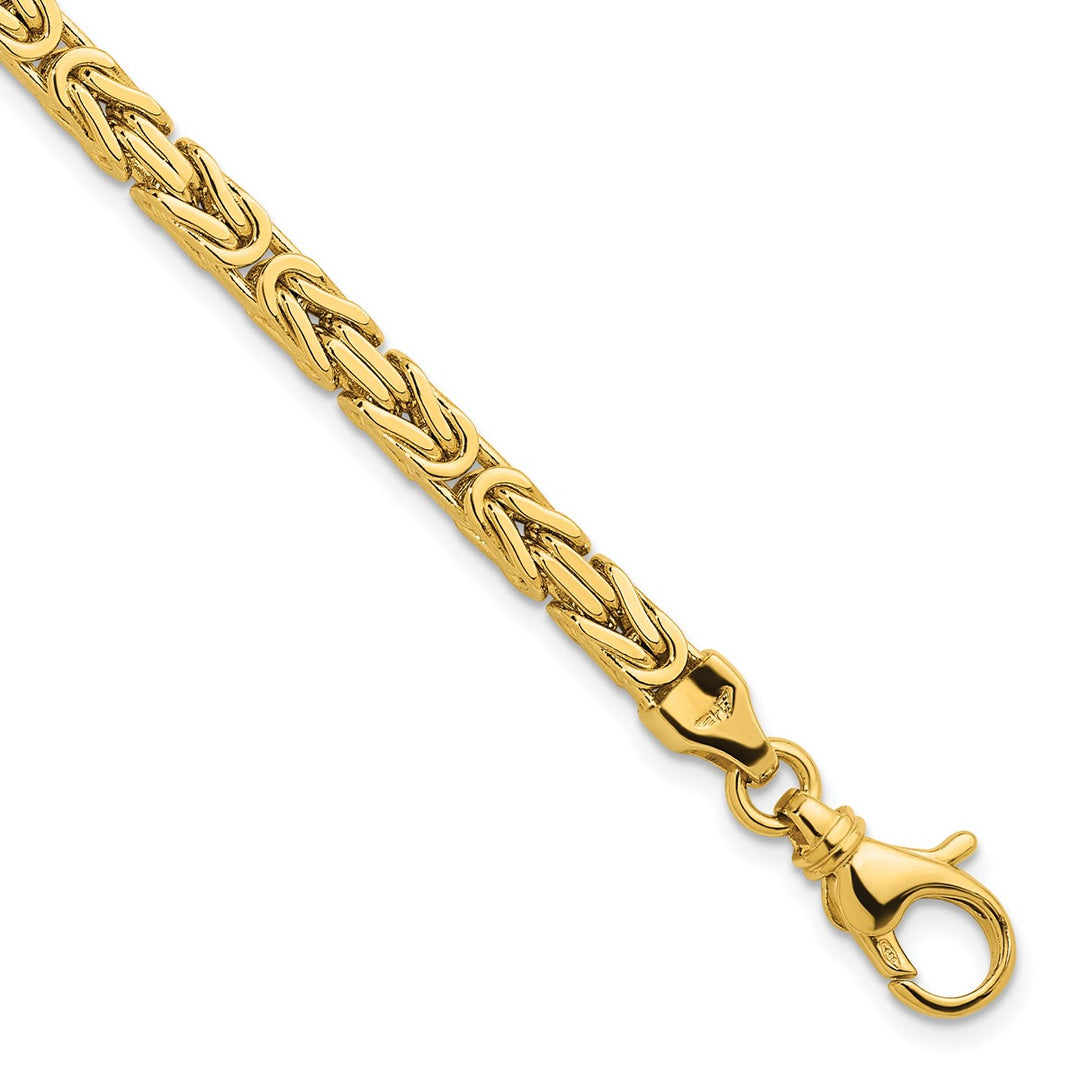 Gold 4mm Byzantine Chain, 8.5"