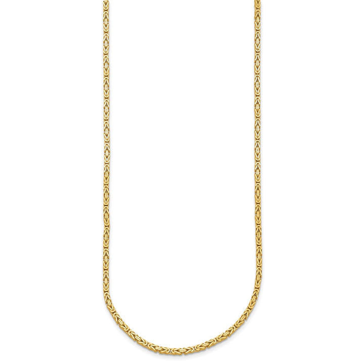 Gold Byzantine Necklace, 18"