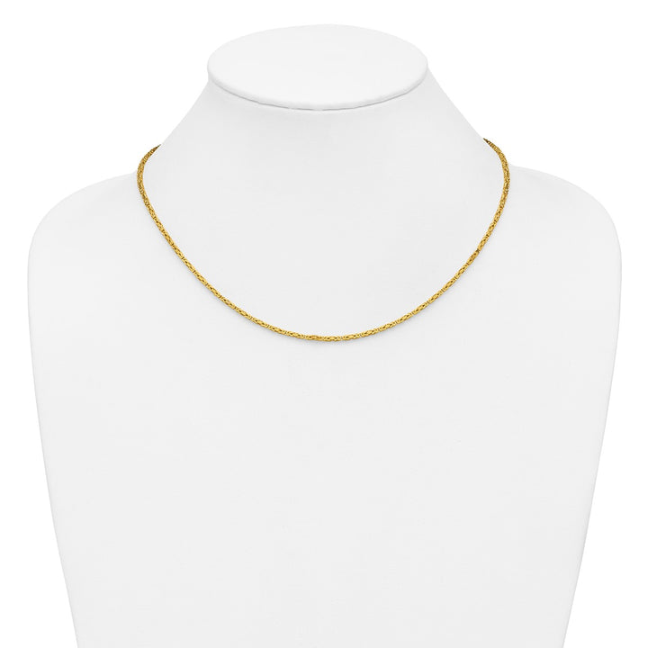 Gold Byzantine Necklace, 18"