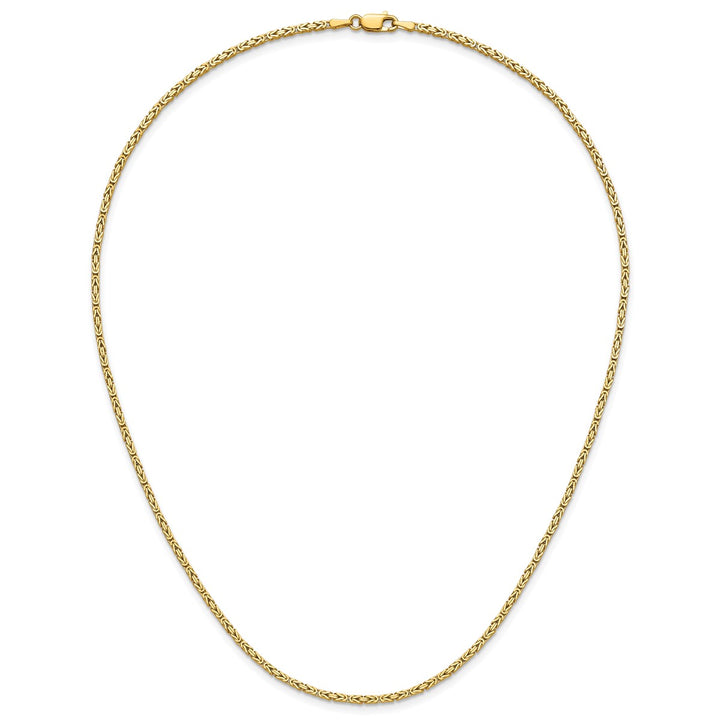 Gold Byzantine Necklace, 18"