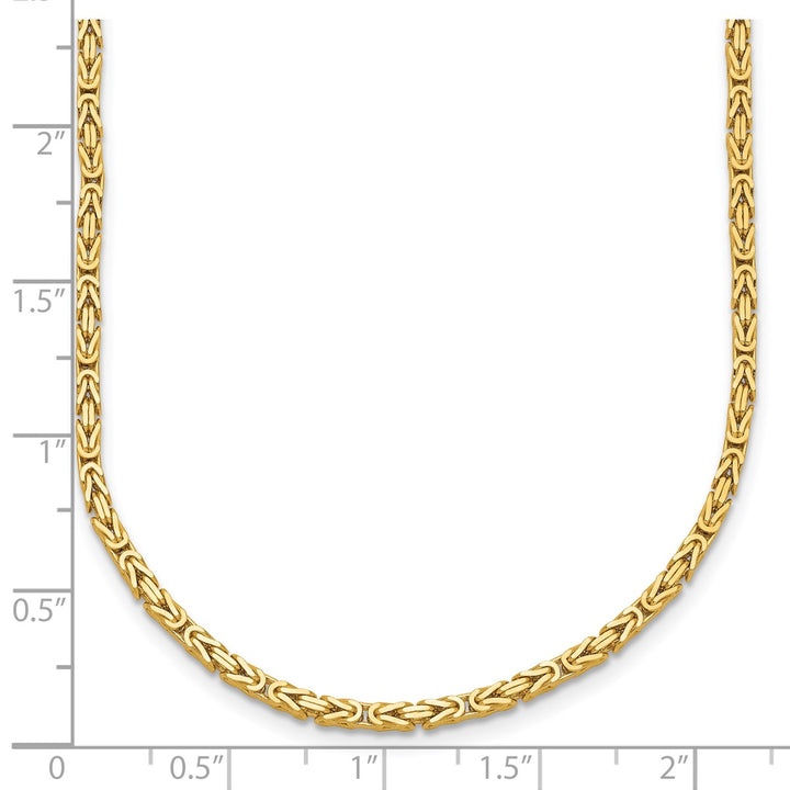 Gold Byzantine Necklace, 18"