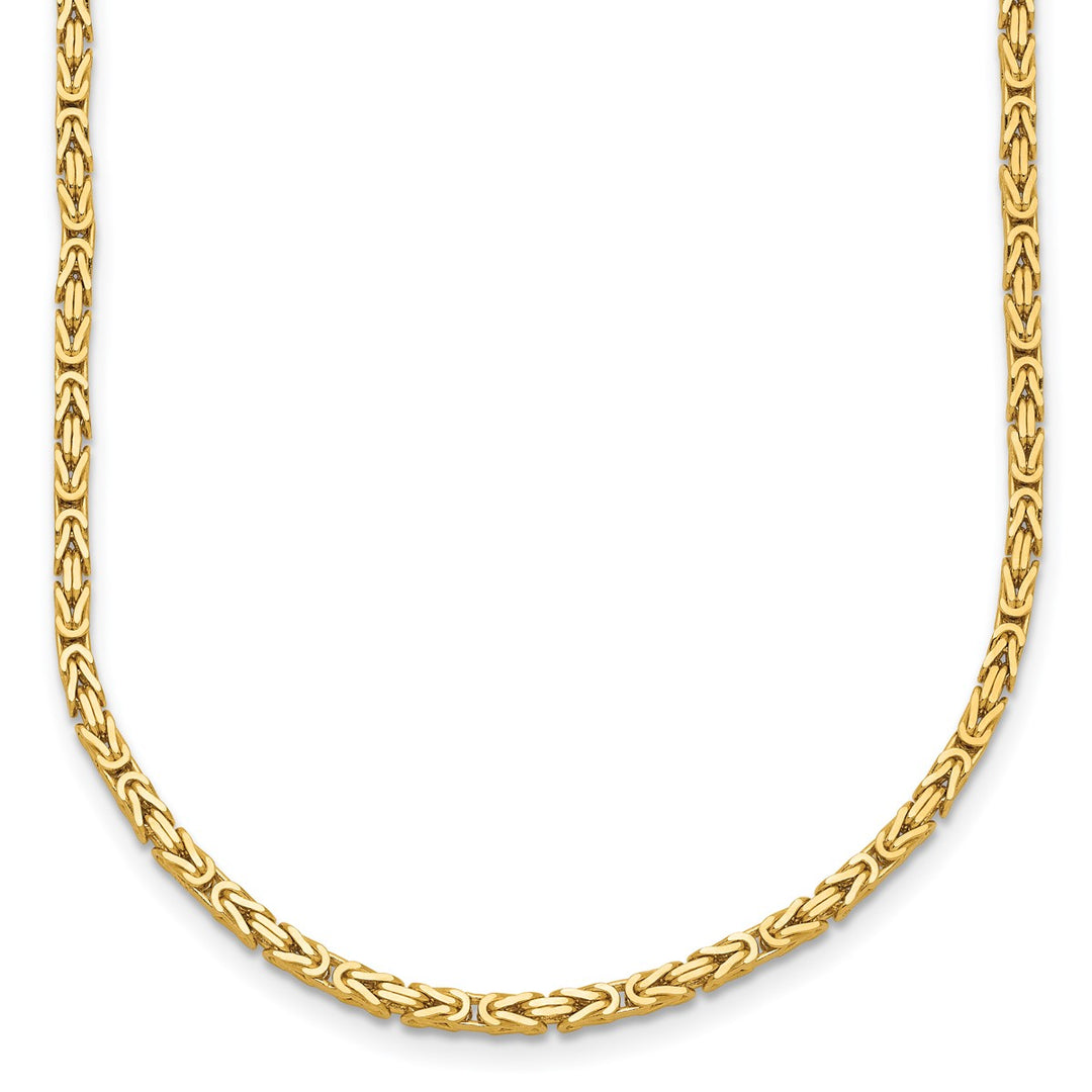 Gold Byzantine Necklace, 18"