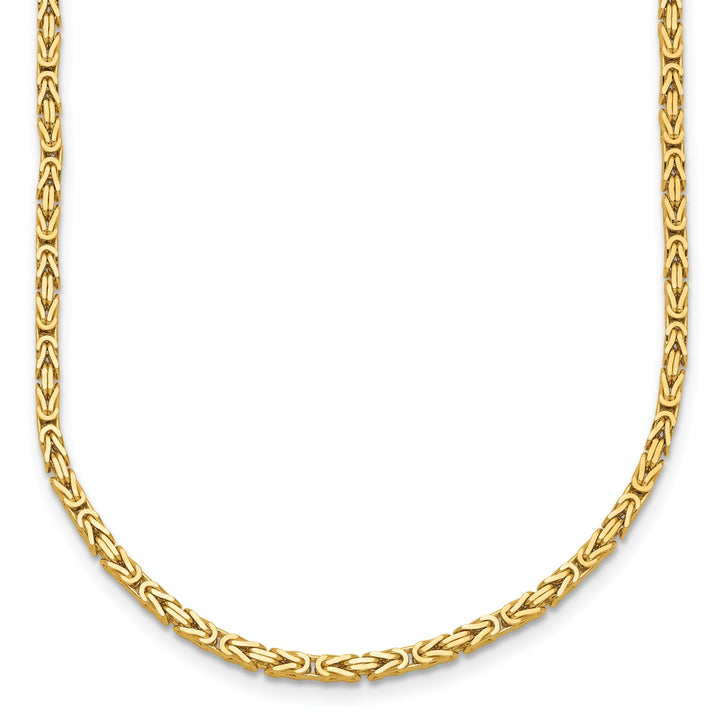 Gold Byzantine Necklace, 18"