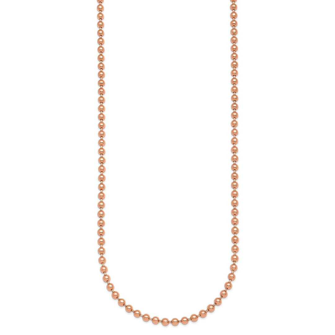 Gold 3.2mm Ball (Beaded) Chain, 18