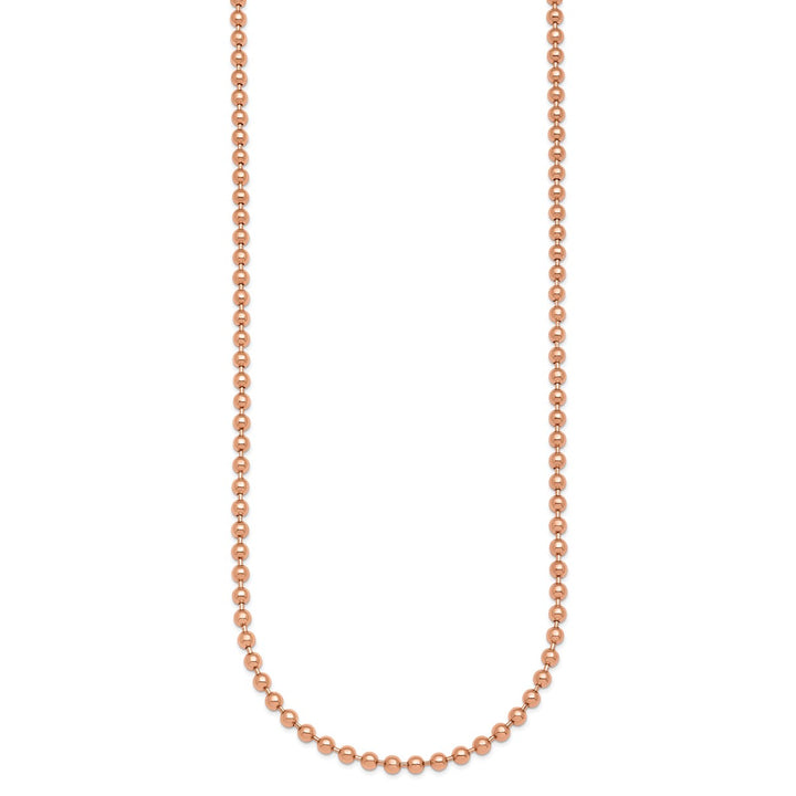 Gold 3.2mm Ball (Beaded) Chain, 18"