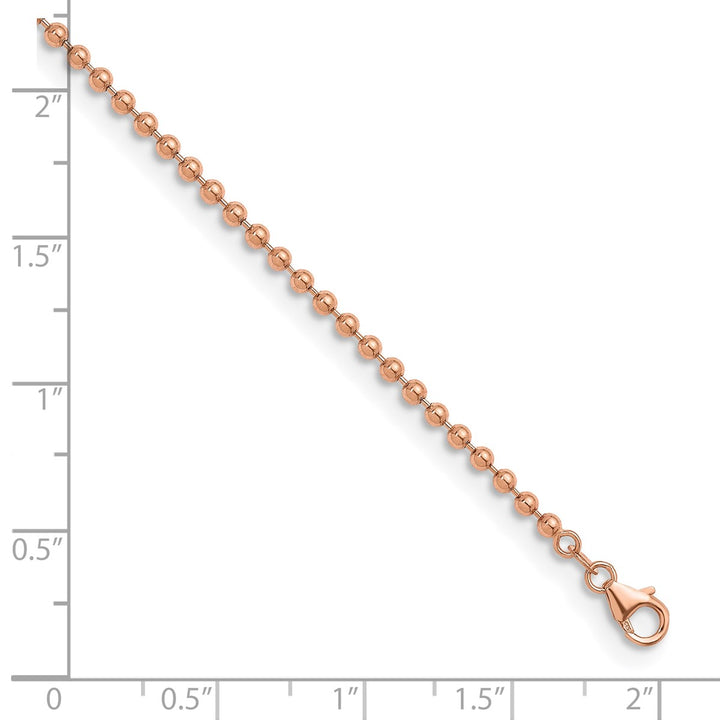 Gold 3.2mm Ball (Beaded) Chain, 18"