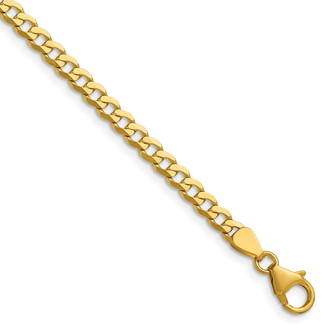 Gold 3.8mm Curb Chain, 22"