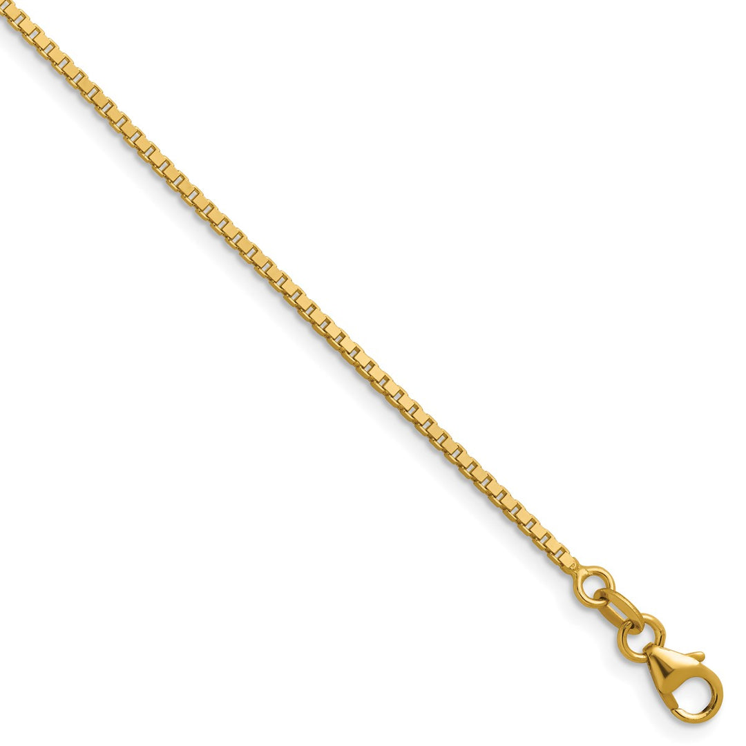 Gold 1.4mm Box Chain, 22"