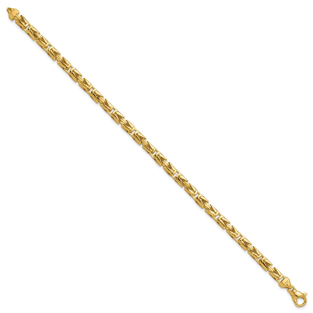 Gold 4.4mm Byzantine Chain, 8