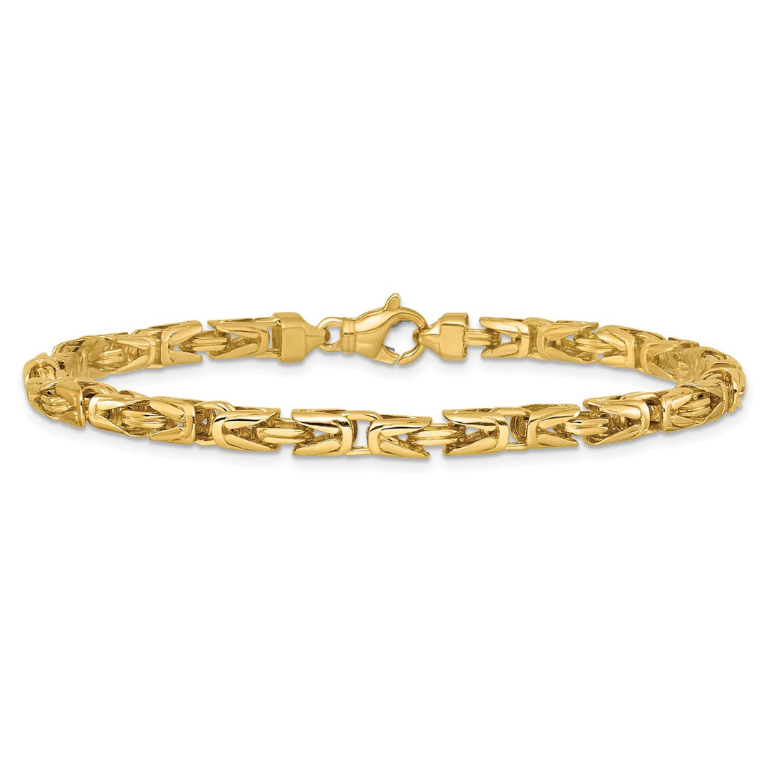 Gold 4.4mm Byzantine Chain, 8