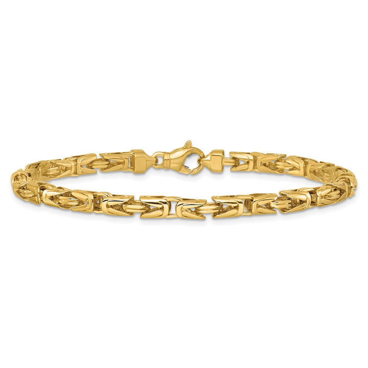 Gold 4.4mm Byzantine Chain, 8"