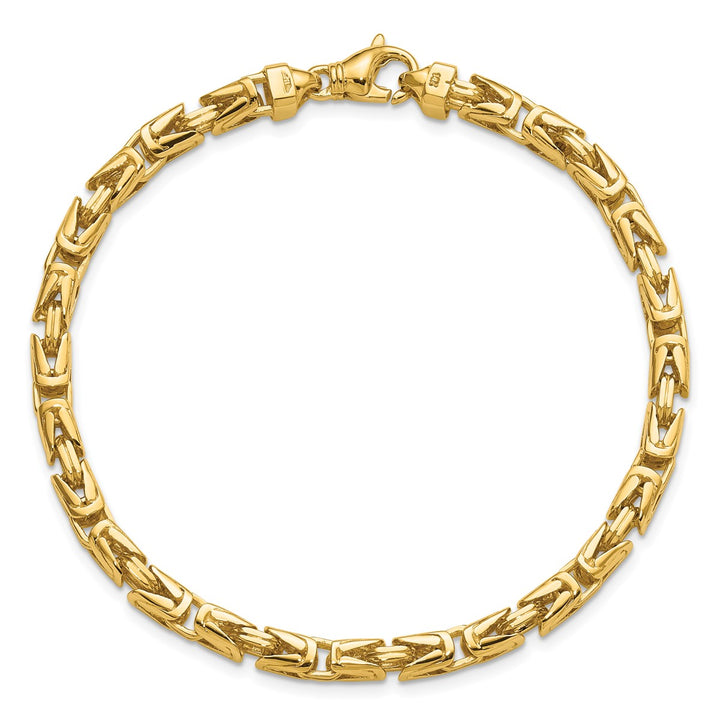 Gold 4.4mm Byzantine Chain, 8"